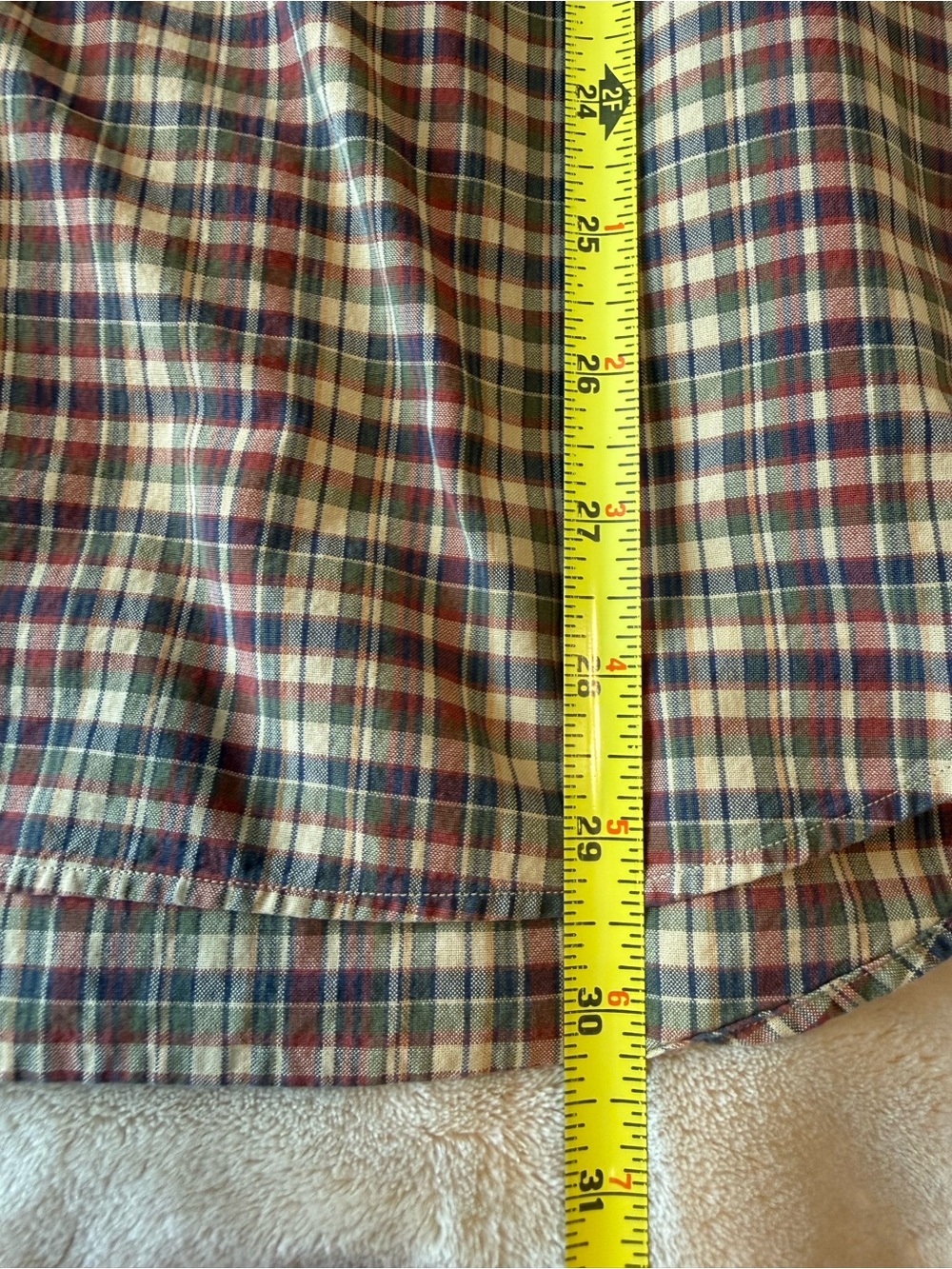 Polo Ralph Lauren Classic Fit Plaid Button Down Shirt Men’s XL Cotton Brown Gree - Picture 6 of 6